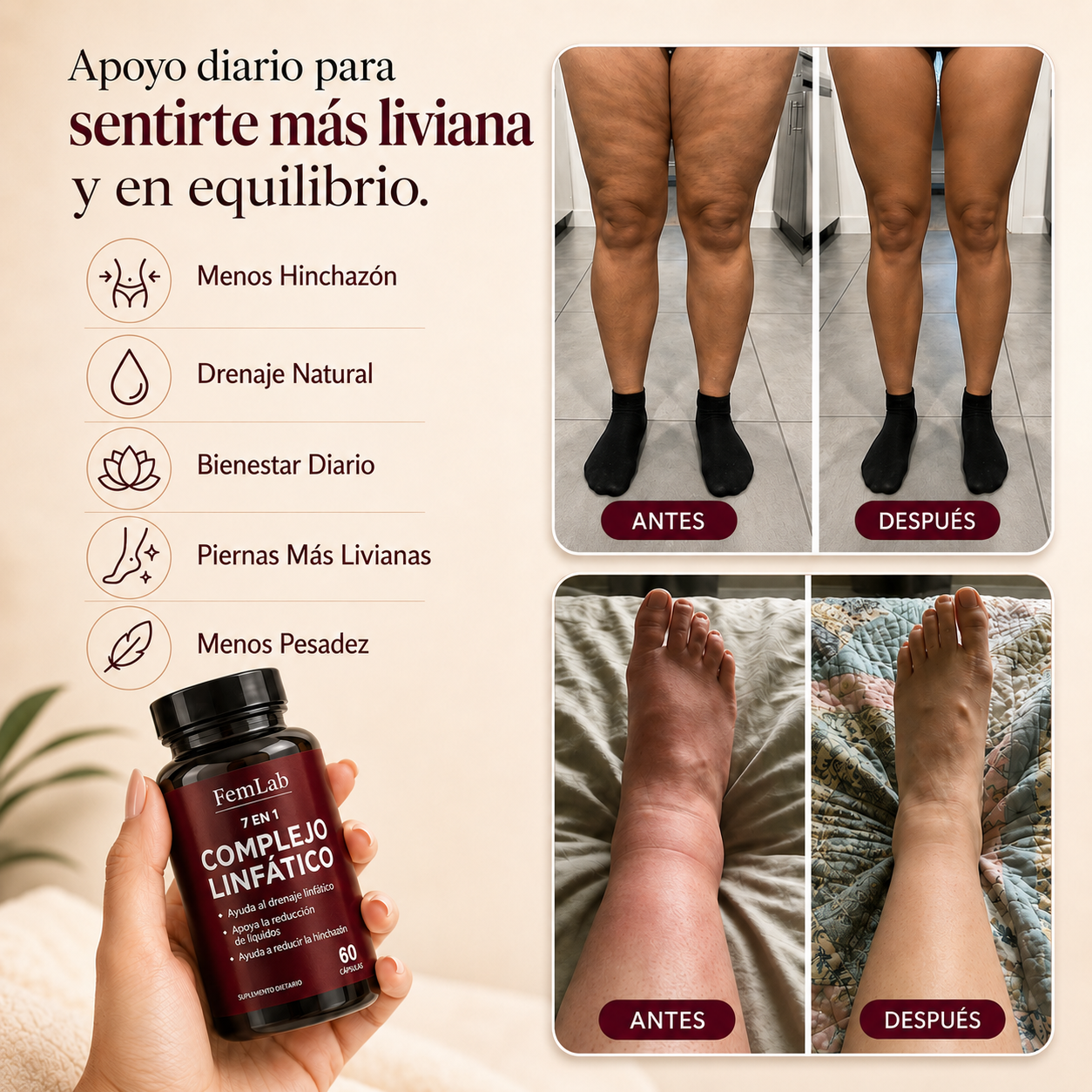 FemLab® - Aliviá el hinchazón y Recuperá tu comodidad
